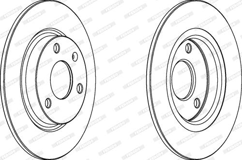 Ferodo DDF132 - Спирачен диск vvparts.bg