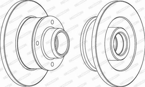 Ferodo DDF137C - Спирачен диск vvparts.bg