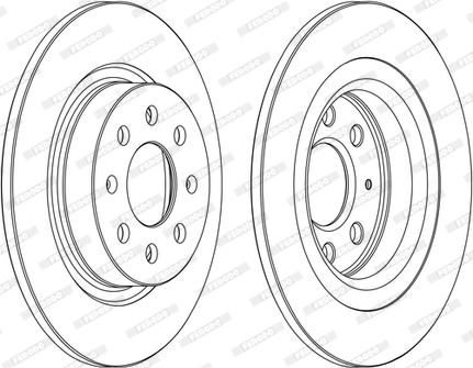 Ferodo DDF1299C - Спирачен диск vvparts.bg