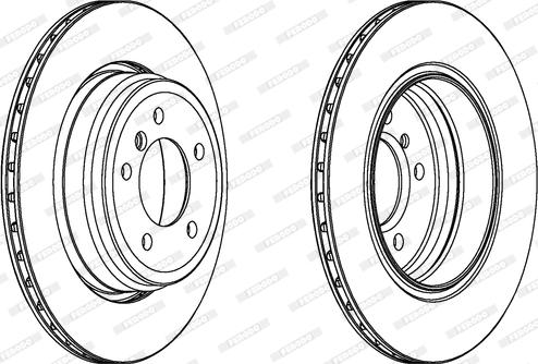 Ferodo DDF1244C-1 - Спирачен диск vvparts.bg