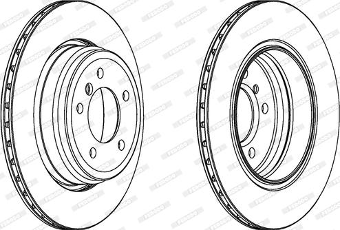 Ferodo DDF1244 - Спирачен диск vvparts.bg