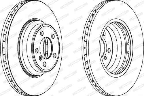 Ferodo DDF1245 - Спирачен диск vvparts.bg