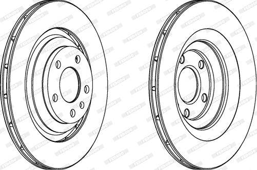 Ferodo DDF1240C - Спирачен диск vvparts.bg