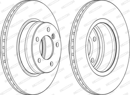 Ferodo DDF1241C-D - Спирачен диск vvparts.bg