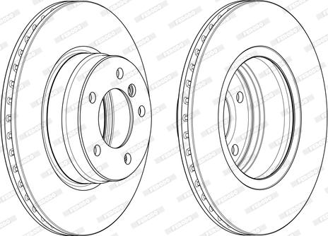 Ferodo DDF124-1 - Спирачен диск vvparts.bg