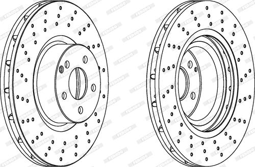 Ferodo DDF1248 - Спирачен диск vvparts.bg