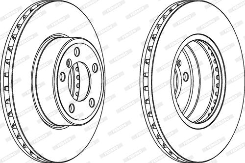 Ferodo DDF1243 - Спирачен диск vvparts.bg