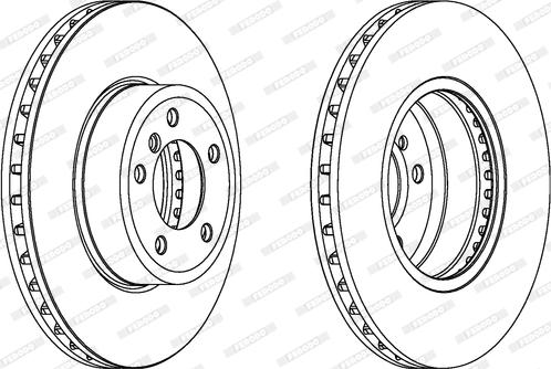 Ferodo DDF1242C-1 - Спирачен диск vvparts.bg