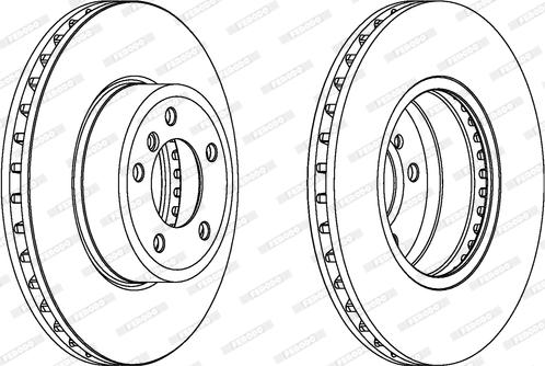 Ferodo DDF1242C - Спирачен диск vvparts.bg