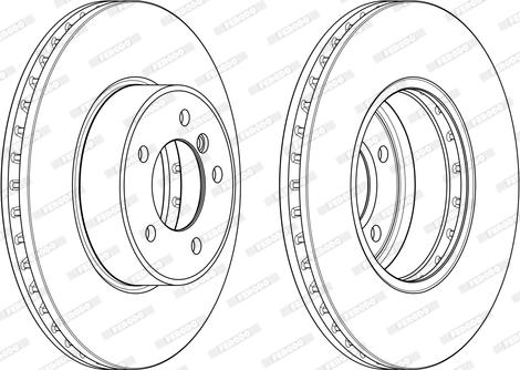 Ferodo DDF1242 - Спирачен диск vvparts.bg