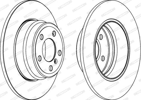 Ferodo DDF1255 - Спирачен диск vvparts.bg