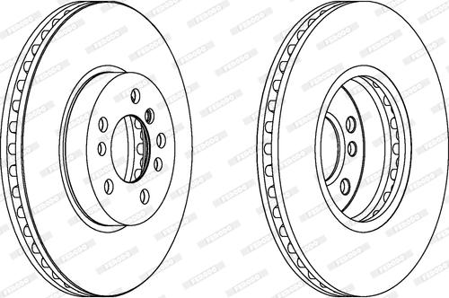 Ferodo DDF1256 - Спирачен диск vvparts.bg