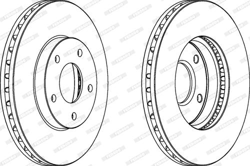 Ferodo DDF1250C - Спирачен диск vvparts.bg