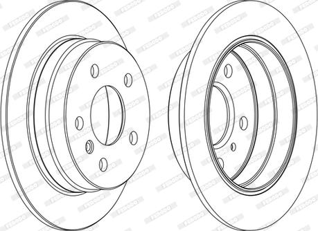 Ferodo DDF1258C-D - Спирачен диск vvparts.bg