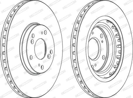 Ferodo DDF1266-D - Спирачен диск vvparts.bg