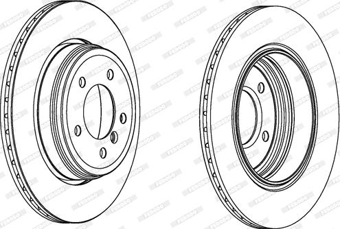 Ferodo DDF1260 - Спирачен диск vvparts.bg