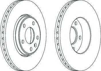 Ferodo DDF1204-1 - Спирачен диск vvparts.bg