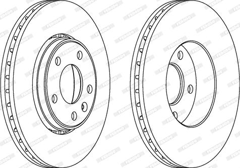 Ferodo DDF1204C - Спирачен диск vvparts.bg