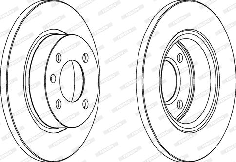 Ferodo DDF1283 - Спирачен диск vvparts.bg