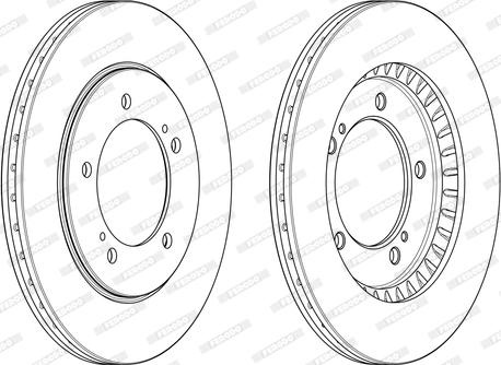 Ferodo DDF1282 - Спирачен диск vvparts.bg