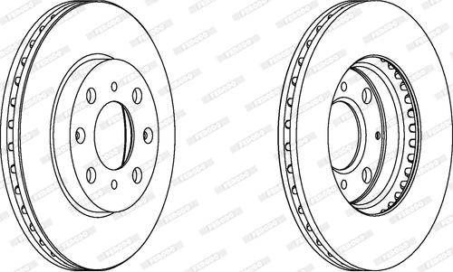 Ferodo DDF1231C - Спирачен диск vvparts.bg