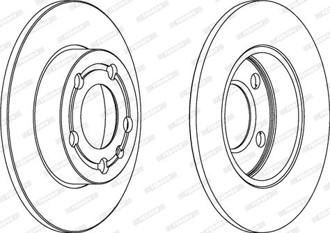 Ferodo DDF1233C - Спирачен диск vvparts.bg