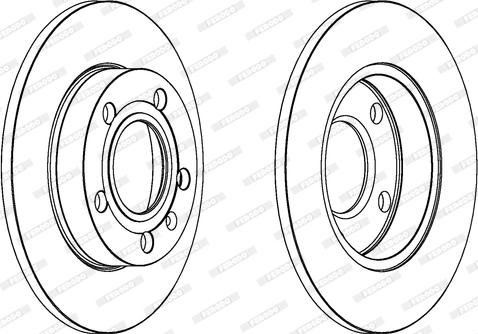 Ferodo DDF1709 - Спирачен диск vvparts.bg