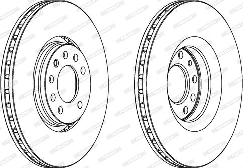 Ferodo DDF1237 - Спирачен диск vvparts.bg