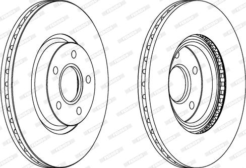 Ferodo DDF1225 - Спирачен диск vvparts.bg