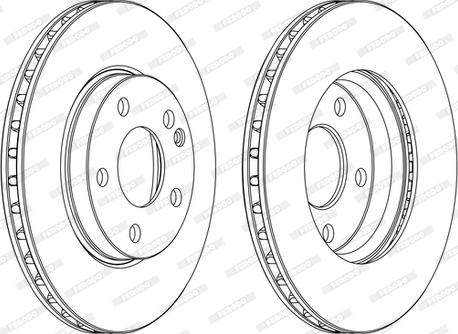 Ferodo DDF1220C-1-D - Спирачен диск vvparts.bg