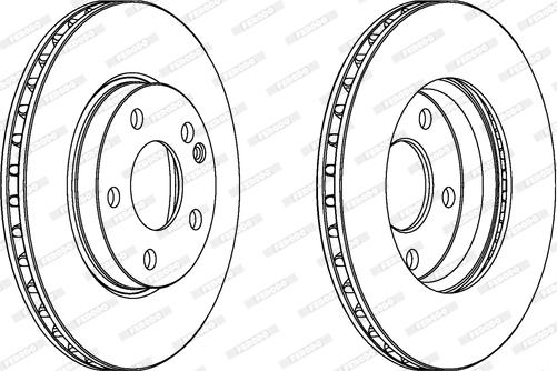 Ferodo DDF1220C - Спирачен диск vvparts.bg