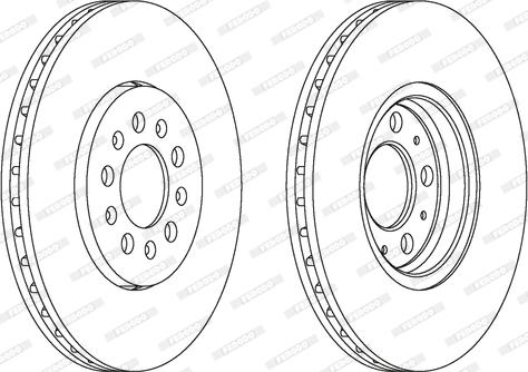 Ferodo DDF122-1 - Спирачен диск vvparts.bg