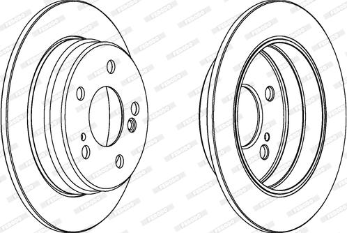 Ferodo DDF122C - Спирачен диск vvparts.bg