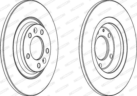 Ferodo DDF1275C - Спирачен диск vvparts.bg