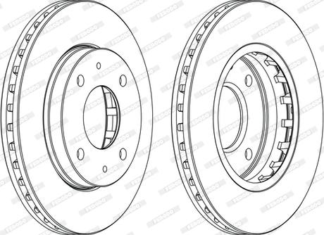 Ferodo DDF1270C-D - Спирачен диск vvparts.bg