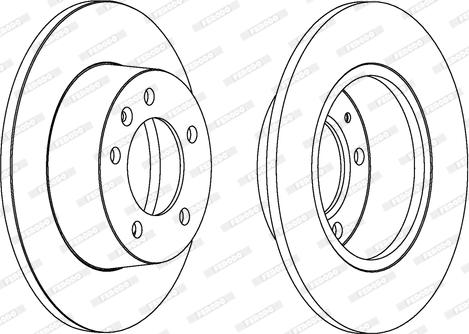 Ferodo DDF1272C - Спирачен диск vvparts.bg