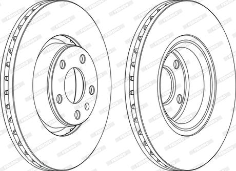 Ferodo DDF1277C-D - Спирачен диск vvparts.bg