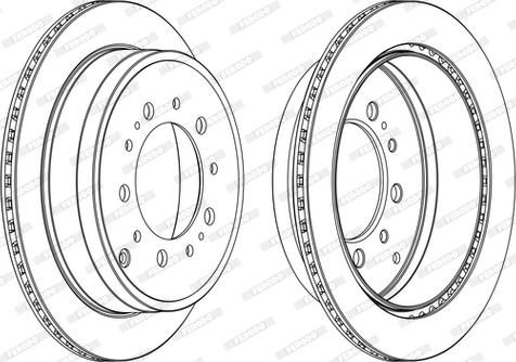 Ferodo DDF1799C-D - Спирачен диск vvparts.bg