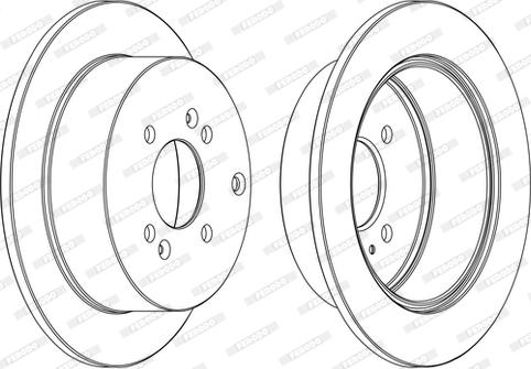 Ferodo DDF1794-D - Спирачен диск vvparts.bg