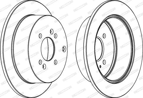 Ferodo DDF1794 - Спирачен диск vvparts.bg