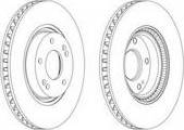 Ferodo DDF1795-1 - Спирачен диск vvparts.bg