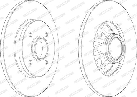 Ferodo DDF179-1 - Спирачен диск vvparts.bg