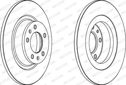 Ferodo DDF1744 - Спирачен диск vvparts.bg