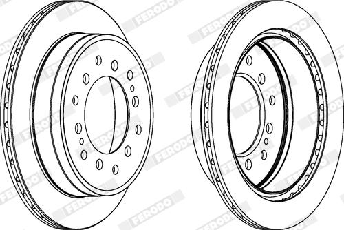 Ferodo DDF1743X - Спирачен диск vvparts.bg