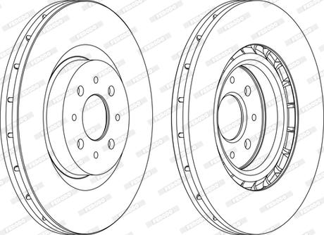 Ferodo DDF1742C - Спирачен диск vvparts.bg