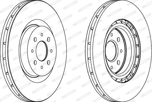 Ferodo DDF1742 - Спирачен диск vvparts.bg