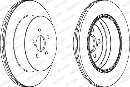 Ferodo DDF1750C-1 - Спирачен диск vvparts.bg