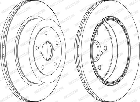 Ferodo DDF1751C-1-D - Спирачен диск vvparts.bg