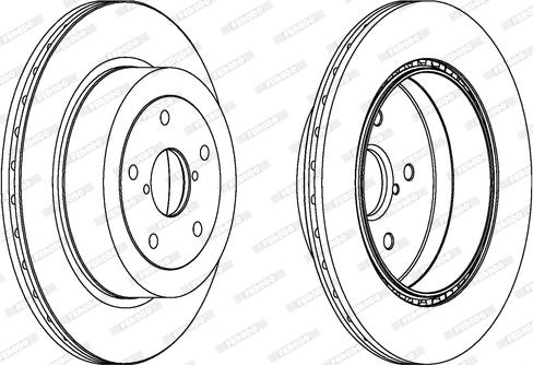 Ferodo DDF175-1 - Спирачен диск vvparts.bg