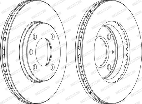 Ferodo DDF175-D - Спирачен диск vvparts.bg